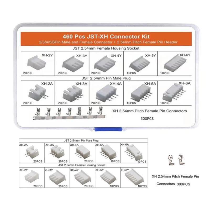 Kit Connecteurs Dupont Jst Xh Mm Pcs