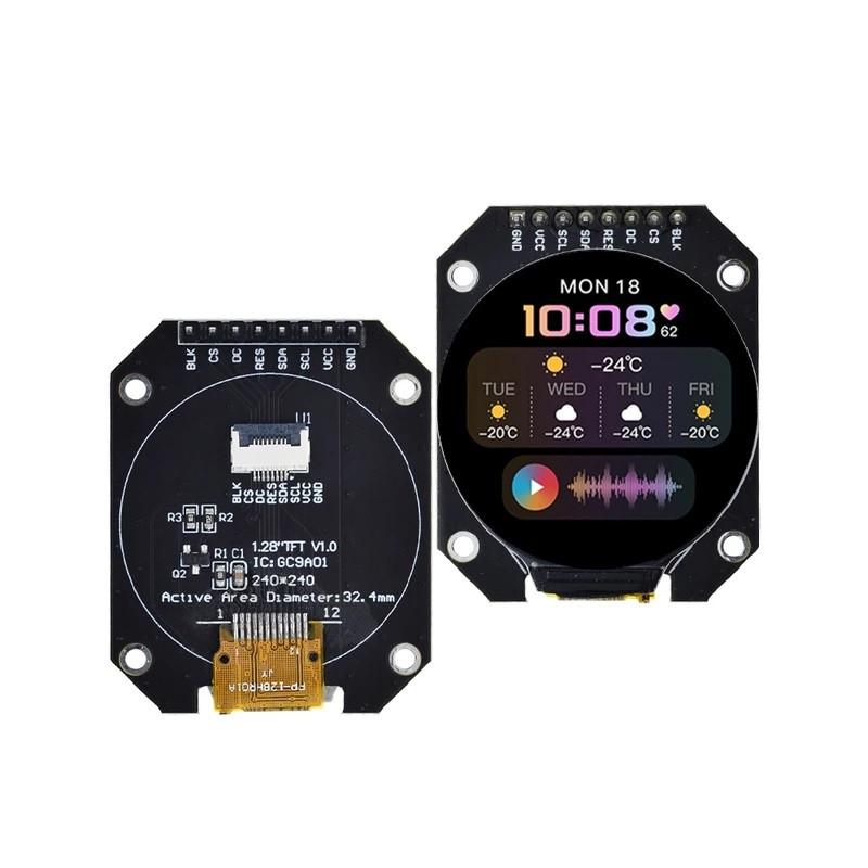 Module LCD TFT 1.28" 240X240 IPS rectangulaire pour Arduino