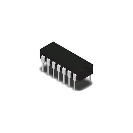 TC4469CPD MOSFET Driver Quad, Low Side Non-Inverting, 4.5V-18V supply, 1.2A peak out, 10Ohm output, DIP-14