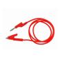 Cable Fiche Banane Vers fiche Crocodile 1M 4MM Rouge