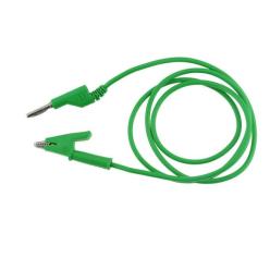 Cable Fiche Banane Vers fiche Crocodile 1M 4MM Vert