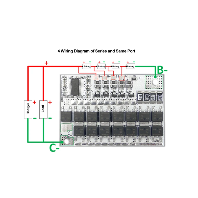 Carte BMS de protection de batterie 4S 100A 3.2V avec équilibrage