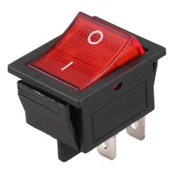 Interrupteur À Bascule Lumière Rouge ON/OFF  16 A/250 V 20 A/125 V CA(DPST)