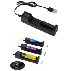 Chargeur de Batterie Lithium Smart USB 1A Charge Rapide pour 18650