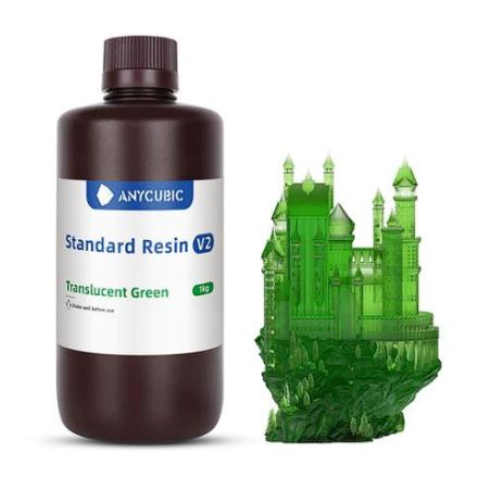 Anycubic Standard Resin V2 Translucent Green 1KG