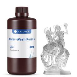 Resine 3D Anycubic Lavable À L'eau (Water Washable Resin +) Transparent 1Kg