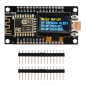 Carte de développement Nodemcu ESP8266, type C Micro USB CH340C WiFi avec écran OLED 0.96 pouces