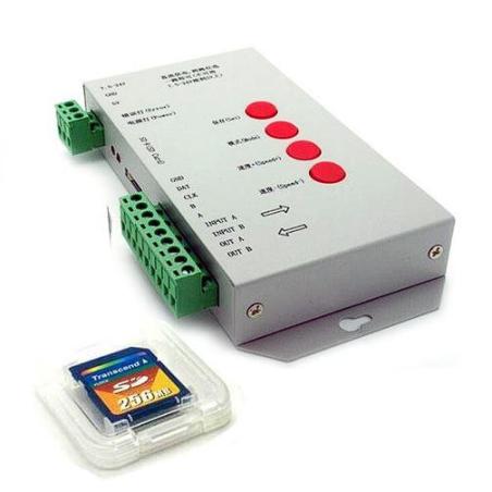 Contrôleur LED T1000S pour les bandes LED LPD6803/WS2801/WS2811/WS2812/WS2812B