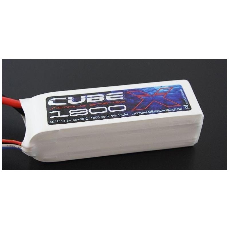Batterie SLS X-CUBE 1800mAh 4S1P 14.8V 40C/80C