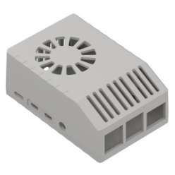 Boîtier pour Raspberry Pi 4 en plastique ABS Z-PI4J Gris 40x62x94.5mm