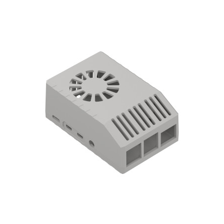 Boîtier pour Raspberry Pi 4 en plastique ABS Z-PI4J Gris 40x62x94.5mm