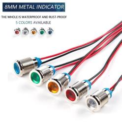 Indicateur 8mm LED waterproof