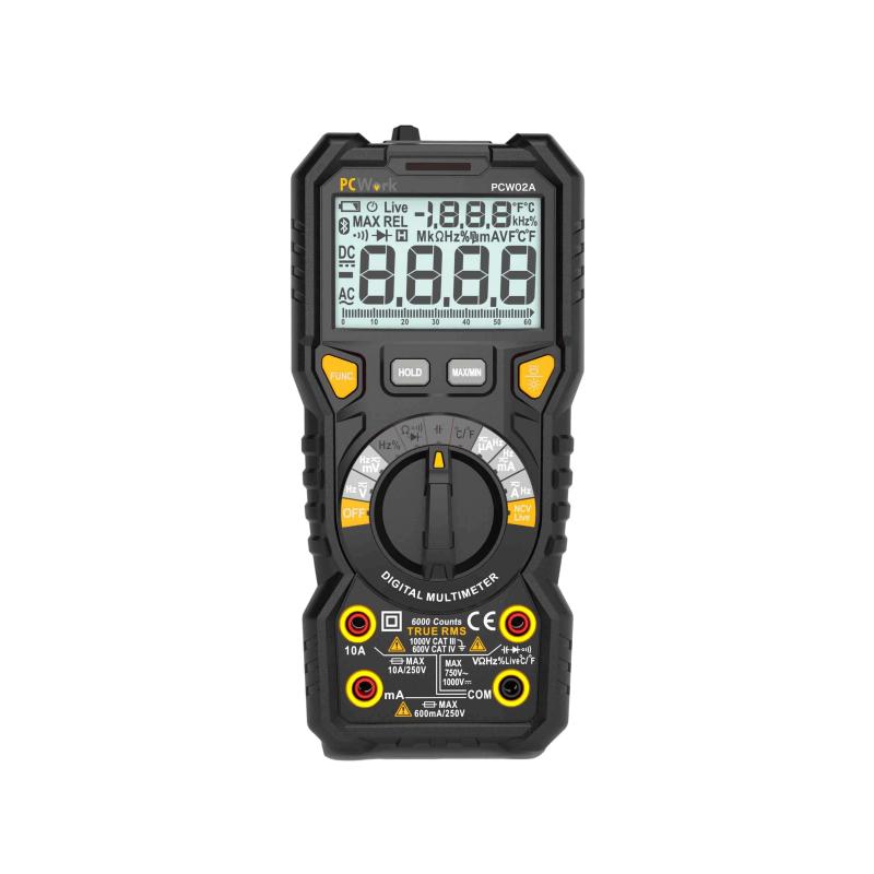 Multimètre numérique  true RMS 600V CAT IV avec calibre automatique