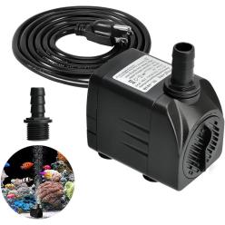 Pompe à eau submersible 400 GPH 25 W pour fontaine d'extérieur