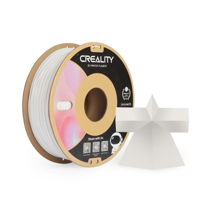 Filament 3D Creality CR-PLA Matte 1.75mm 1Kg Blanc Plâtre