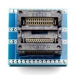 Adaptateur de programmation  PSOP28 TSOP28 VERS DIP28-SOIC28