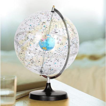 Modèle Céleste transparent du globe terrestre 32cm