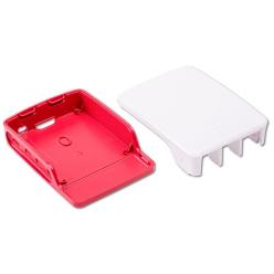 Boîtier Officiel pour Raspberry Pi4 Rouge-Blanc SC0229