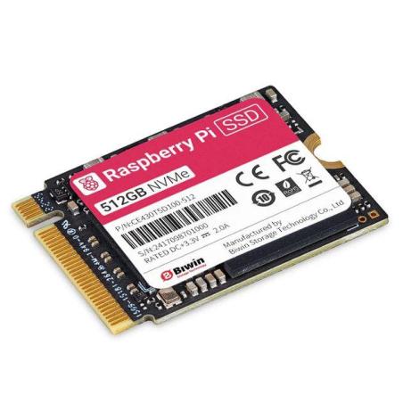 Module Raspberry disque dure SSD NVMe M.2 512GB SC1440