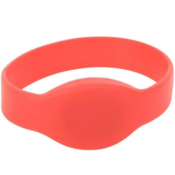 Bracelet RFID en silicone 125KHZ Rouge