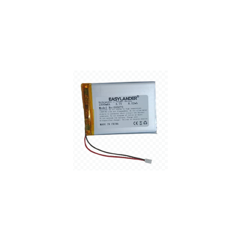 Batterie Lipo 2300mAh JST 3.7V 68x50x5mm