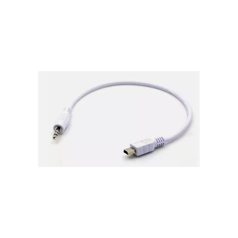 Cable Adaptateur Mini USB type B vers Jack 3.5mm male 4 PIN Stereo Audio  50cm