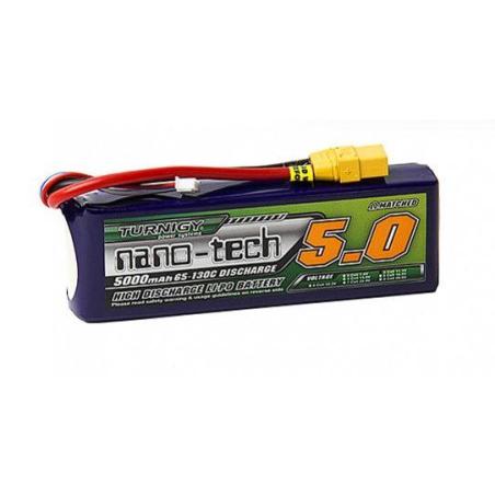 Batterie Turnigy Nano-Tech Plus 5000mAh 3S 65-130C Lipo Pack w/XT90