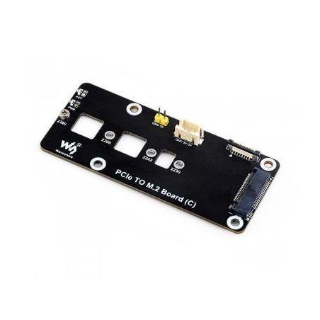 PCIe To M.2 Adapter Board (C) for Raspberry Pi 5, Supports NVMe Protocol M.2 Solid State Drive, High-speed Reading/Writing