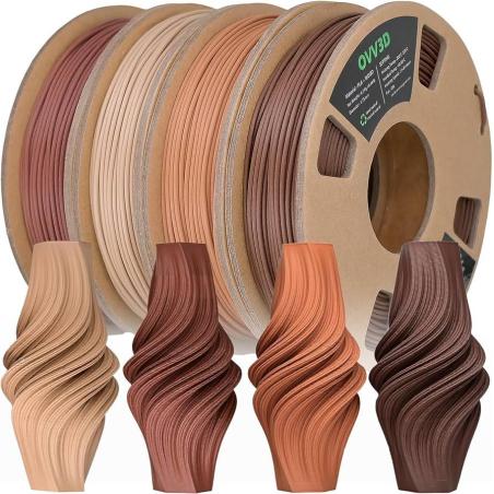 Filaments en bois PLA de 1,75 mm pour imprimante 3D chêne 250g