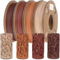 Filaments en bois PLA de 1,75 mm pour imprimante 3D teck 250g