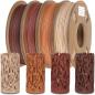 Filaments en bois PLA de 1,75 mm pour imprimante 3D teck 250g