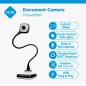 Visualiseur de documents et WEBCAM de visioconférence sur flexibleHUE HD PRO
