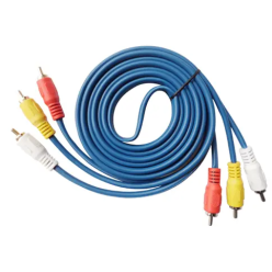 Cable 3RCA-3RCA 3M BLEU