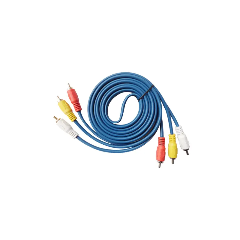 Cable 3RCA-3RCA 3M BLEU Cable 3RCA-3RCA 3M BLEU