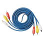 Cable 3RCA-3RCA 3M BLEU Cable 3RCA-3RCA 3M BLEU