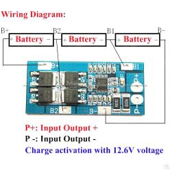 3S 11.1V 12V 12.6V 18650 Lithium Battery Charge Discharge 10A