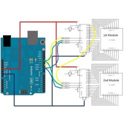 Max7219CNG matrix display led module for arduino