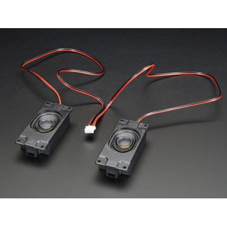 Stereo Enclosed Speaker Set - 3W 4 Ohm