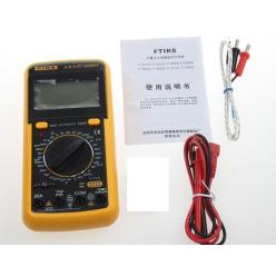 FTIKE DT9208A + numérique multimètre, multimètre numérique, multifonction, ACA/DCA, capacité mètre, température/fréquence