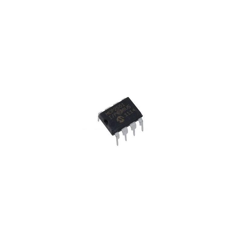 MCP2551-I/P CAN Transceiver 1Mbps 8-PIN