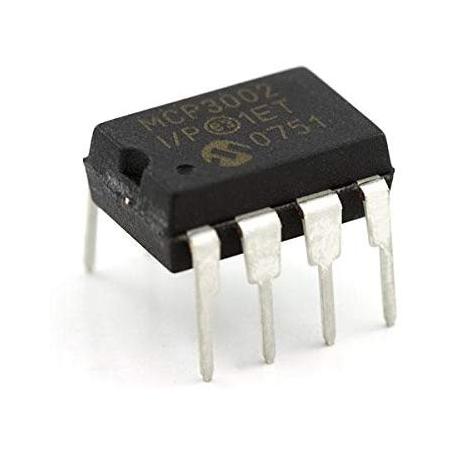 MCP3002 Convertisseurs analogique-numérique - CAN 10-bit SPI Dual Chl IND TEMP