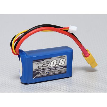 Batterie Lipo Turnigy 800mAh 2S 30C-40c Lipo