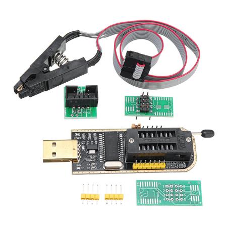 Programmateur USB CH341A 24/25XX EEPROM Flash BIOS avec pince SOP8