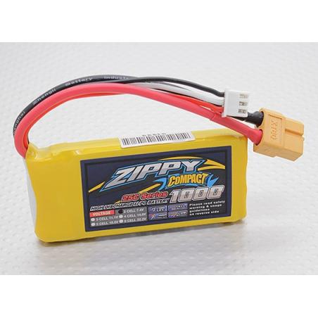 ZIPPY Compact 1000mAh 2S 25C Lipo Pack
