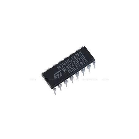 74HC137 3-to-8 line decoder, demultiplexer with address latches inverting