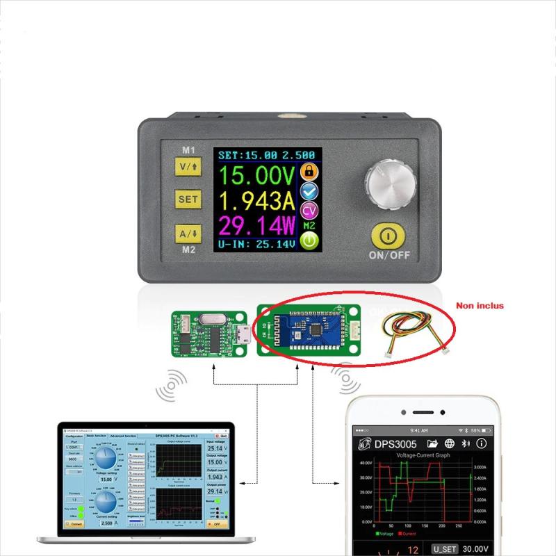 Module alimentation ajustable DC voltmètre et ampermetre intégrés 30V 5A DPS3005-U