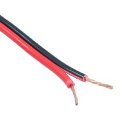 Fil électrique plat rouge et noir 40cm