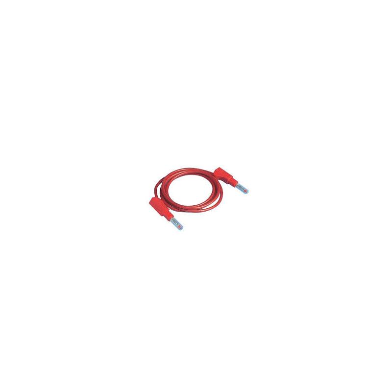 CORDON LABO DE SECURITE 4mm 0.25m ROUGE