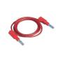 CORDON LABO DE SECURITE 4mm 0.25m ROUGE