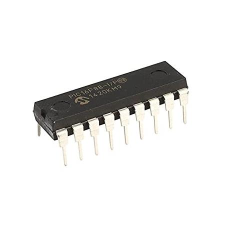 PIC16F88-I/P Flash 18-pin 7kB Microcontroller